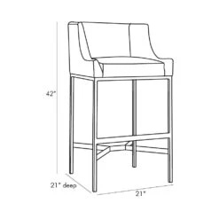 Rosalind Bar Stool - Gold -France and Son Store 4837.l1 d5afb2f4 da55 4b20 92ed 5cb73b9f2f34