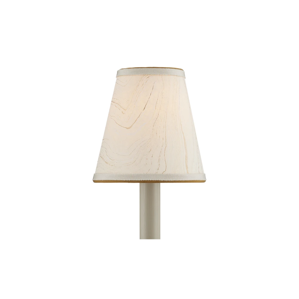 Marble Cream Paper Tapered Chandelier Shade 3 Marble Cream Paper Tapered Chandelier Shade