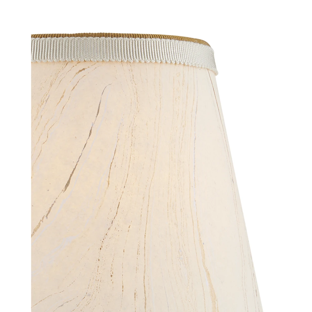 Marble Cream Paper Tapered Chandelier Shade 4 Marble Cream Paper Tapered Chandelier Shade - Image 2