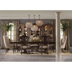 Sonata Rectangle Dining Table - Brown - Wood - Rectangle -France and Son Store 5070 75207 7