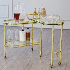 Gallery Folding Bar Cart -France and Son Store 50790