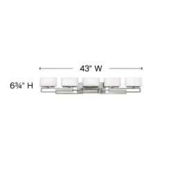 Lanza Five Light Vanity -France and Son Store 5105an 1 dim