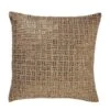 Beaded Basketweave Pillow - Antique Gold -France and Son Store 51618