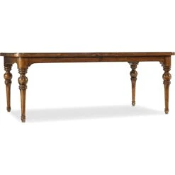 Tynecastle Rectangle Leg Dining Table With Two 18'' Leaves