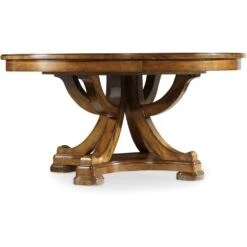 Tynecastle Round Pedestal Dining Table With One 18'' Leaf