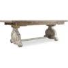 Chatelet Refectory Rectangle Trestle Dining Table With Two 22'' Leaves -France and Son Store 5350 75206silo e7ab4869 4c92 4cdd b318 91c7e67d7491