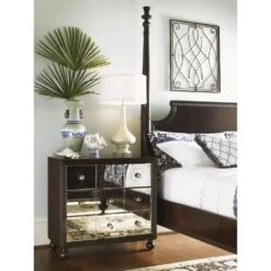 Starlight Mirrored Nightstand - Kona -France and Son Store 537 624 WS