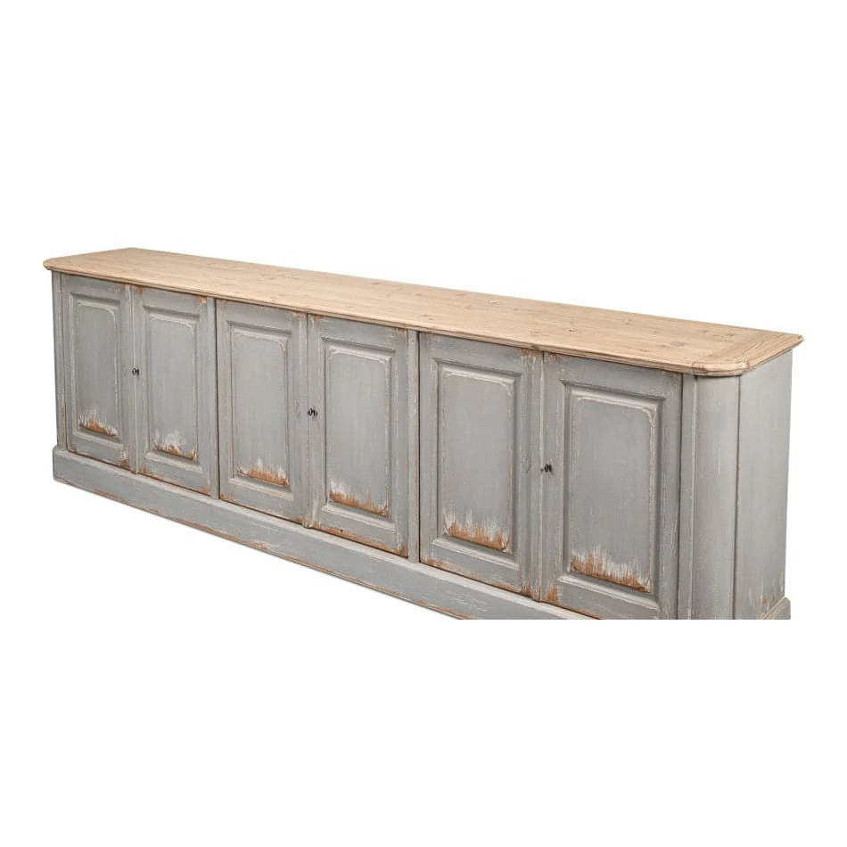 Karlsson Antique Swedish Grey Sideboard 4 Karlsson Antique Swedish Grey Sideboard - Image 2