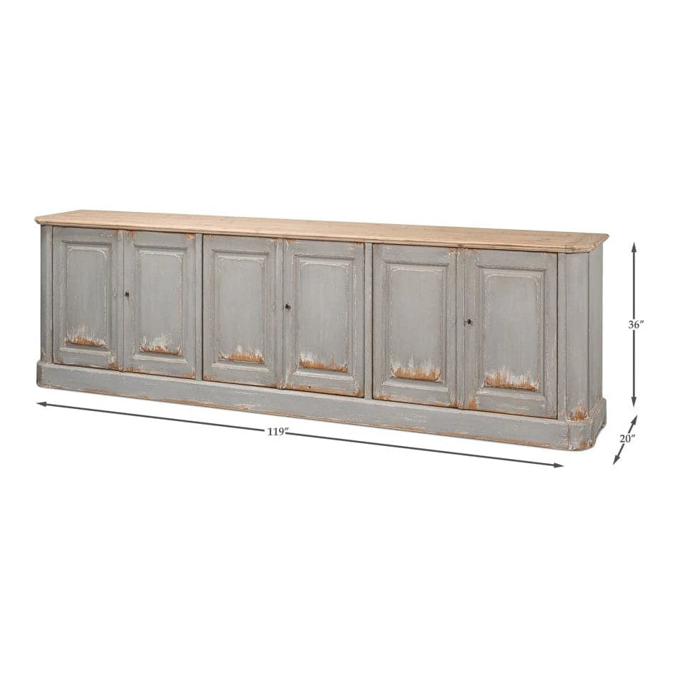 Karlsson Antique Swedish Grey Sideboard 10 Karlsson Antique Swedish Grey Sideboard - Image 8