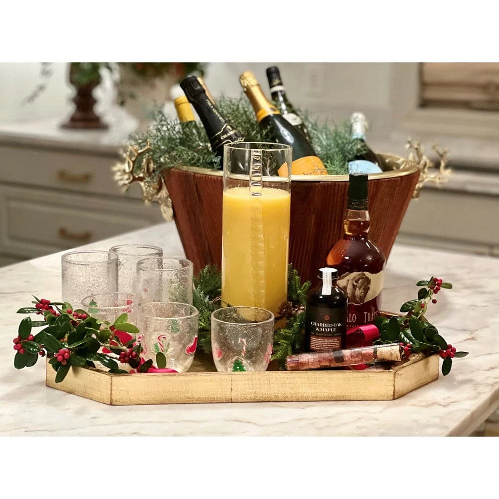 Champagne Cooler W/ Brass Stags Head - Image 2