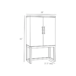 Lottie Cocktail Cabinet - Brown -France and Son Store 5529.l1 a6e20dbf 3eee 43d2 9478 34868dcca26e