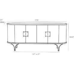 Galileo Credenza - Brown -France and Son Store 5687.l1 67d55218 f52d 4997 8fa6 5204ed6a1121