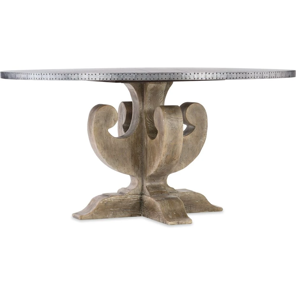 Boheme Ascension 60in Zinc Round Dining Table 3 Boheme Ascension 60in Zinc Round Dining Table