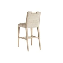 Greer Channeled Upholstered Bar Stool - Sand Drift -France and Son Store 578 896 441611 Silo back