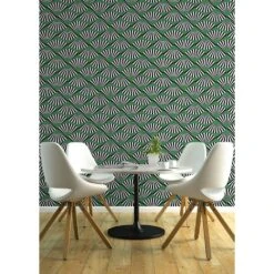 Fanning Out Wallpaper -France and Son Store 57FanningOut.Jade Mockup