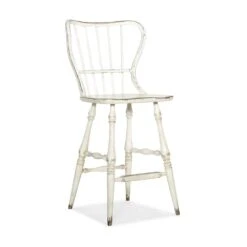 Florence Spindle Back Bar & Counter Stool - White
