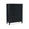 Florence Six-Drawer Chest- Black - Black - Wood -France and Son Store 5805 90010 99 silo