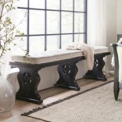 Florence Bench - Black - Wood -France and Son Store 5805 90019 99 7