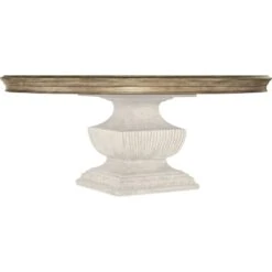 Castella 72in Round Urn Dining Table - Medium Wood -France and Son Store 5878 75012 80 silo ff21a1cc 22dc 4120 b19b b060145277eb