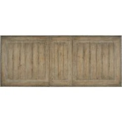 Monaco Rectangle Dining Table With Leaves - Beige Brown Natural Taupe - Resin Wood - Rectangle -France and Son Store 5878 75207 80 top2