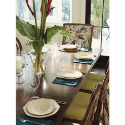 Fisher Island Rectangular Dining Table - Caribbean Sunset -France and Son Store 593 876C Top Det