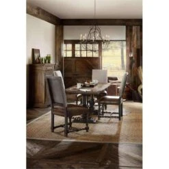 Hacienda Friendship Dining Table - Brown - Rectangle -France and Son Store 5960 75206 BRN 3