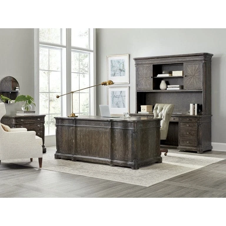 Tuscany Traditions Executive Desk - Brown 4 Tuscany Traditions Executive Desk - Brown - Image 2
