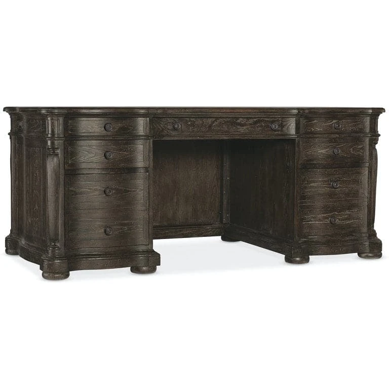 Tuscany Traditions Executive Desk - Brown 3 Tuscany Traditions Executive Desk - Brown