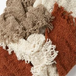 Textured Boucle Throw - Natural -France and Son Store 59774