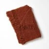 Textured Boucle Throw - Rust -France and Son Store 59788