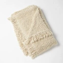Textured Boucle Throw - Natural