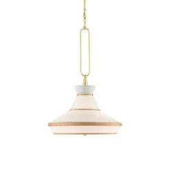 Perth Gold & White Pendant