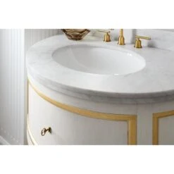 Covington Half Round Vanity -France and Son Store 5e549d4c5626a84e8e9f3433fc2efc15bdc2a780 full