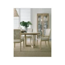 Oceanview Rectangle Dining Table W/2-18In Leaves - Beige Natural Off White - Rectangle -France and Son Store 6015 75217 401 411 80 room 496a3e5e 7285 4c22 9396 364435c51a84