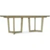 Oceanview Rectangle Dining Table W/2-18In Leaves - Beige Natural Off White - Rectangle -France and Son Store 6015 75217 80 silo