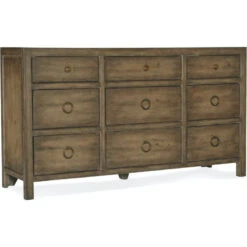 Oceanview Nine-Drawer Dresser - Natural