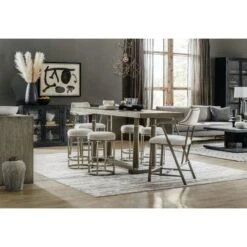 Brooklyn Creek Counter Stool - Silver - Round -France and Son Store 6150 75206 350 85 450 95 917 99 room 52adb911 41bd 4974 8074 44d74f50473b