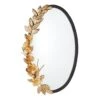 Magnolia Branch Mirror-Antique Brass/Gold -France and Son Store 61680