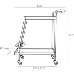 Theo Bar Cart -France and Son Store 6263.l1