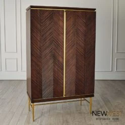 Latilla Tall Bar Cabinet -France and Son Store 63378