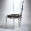 Marilyn Acrylic Side Chair W/ Mohair Seat -France and Son Store 638d4e945ed399373d408db8b086b0e9