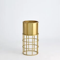 Ringed Planter-Brass-Lg -France and Son Store 64270 0a5e53db f775 44a7 8443 f518dd8beea0