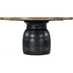 Montana Round Dining Table - Black Brown - Round