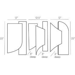 Daichi Wall Plaques, Set Of 3 -France and Son Store 6978.l1