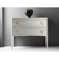 Gustavain Concave Two Drawer Commode