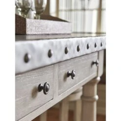 Lexington Hidden Lake Bistro Table - Oyster -France and Son Store 714 873 Det HW