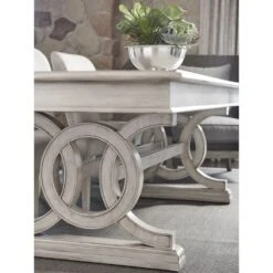 Lexington Montauk Rectangular Dining Table - Oyster -France and Son Store 714 876 Det