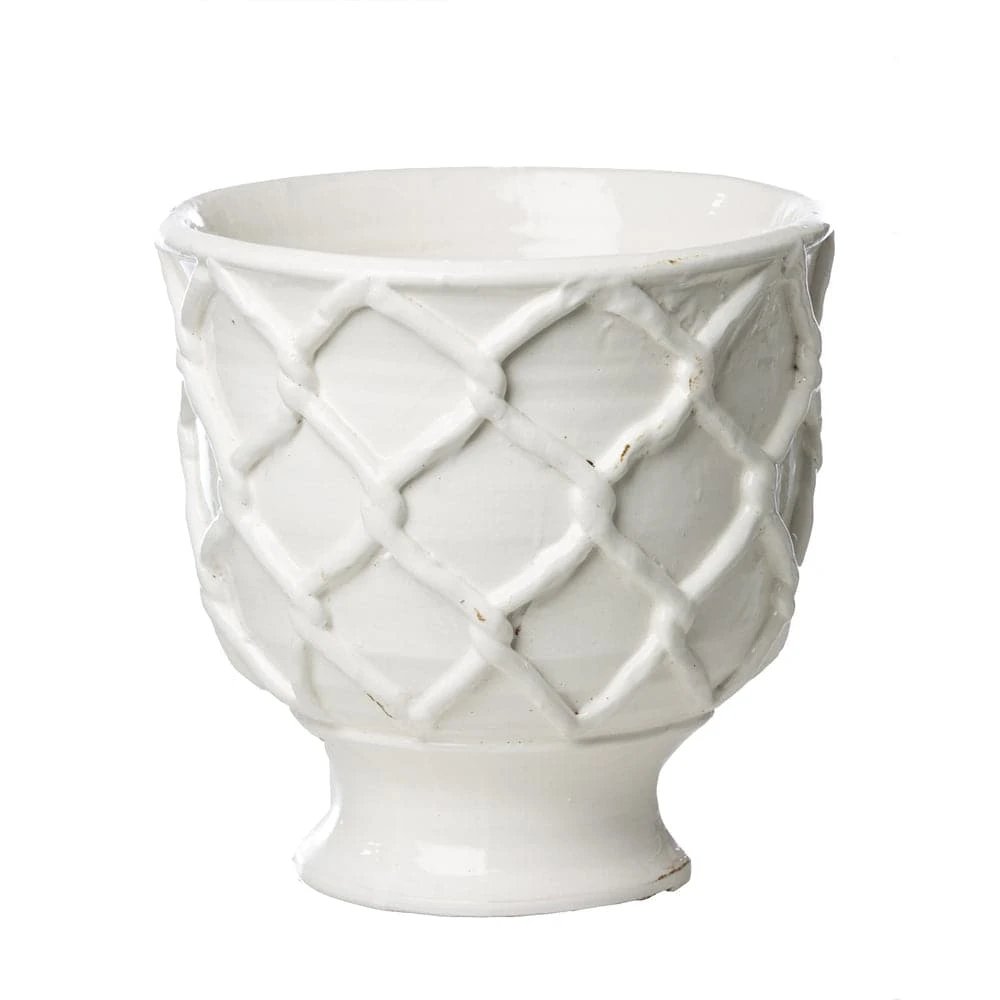 Vinci Criss Cross Pattern Planter