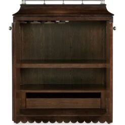 Commerce And Market Dukes Bar Cabinet - Dark Wood -France and Son Store 7228 50725 85 open straight silo 0a0679de 0d89 4cf6 ba48 df695c4cc4ec