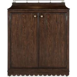 Commerce And Market Dukes Bar Cabinet - Dark Wood -France and Son Store 7228 50725 85 straight silo 4fe13198 165a 465f 86a2 289f327ac674